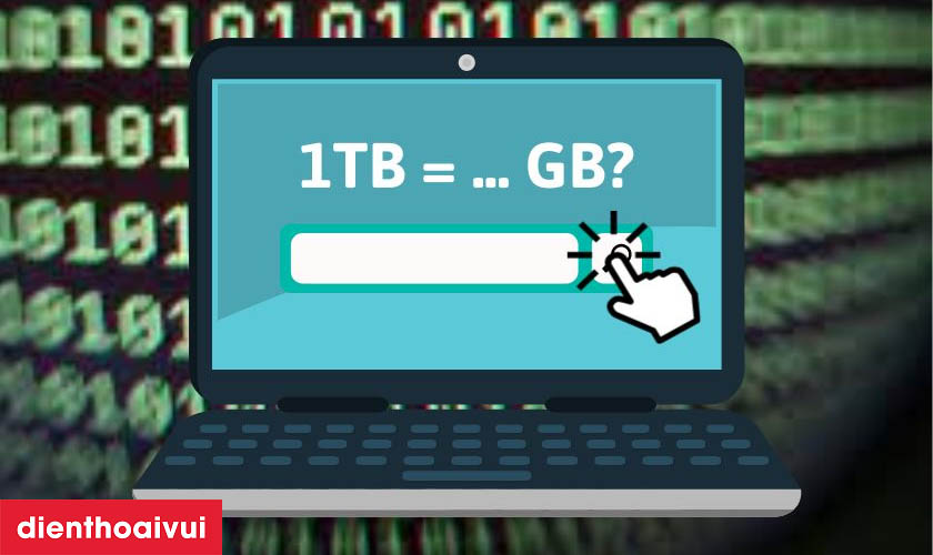 1 TB bằng bao nhiêu GB, cách quy đổi chuẩn, nhanh