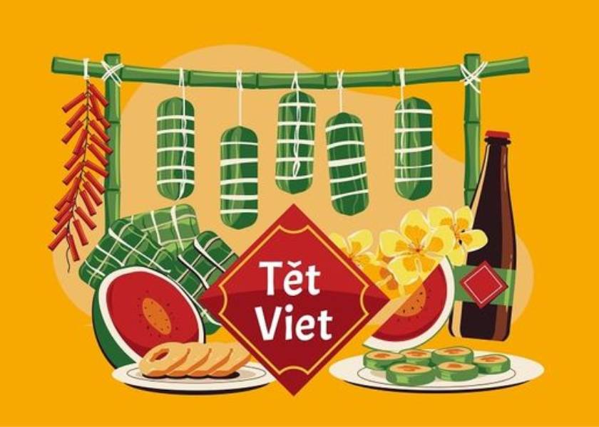 background đầu năm nguyên vẹn đán 2023