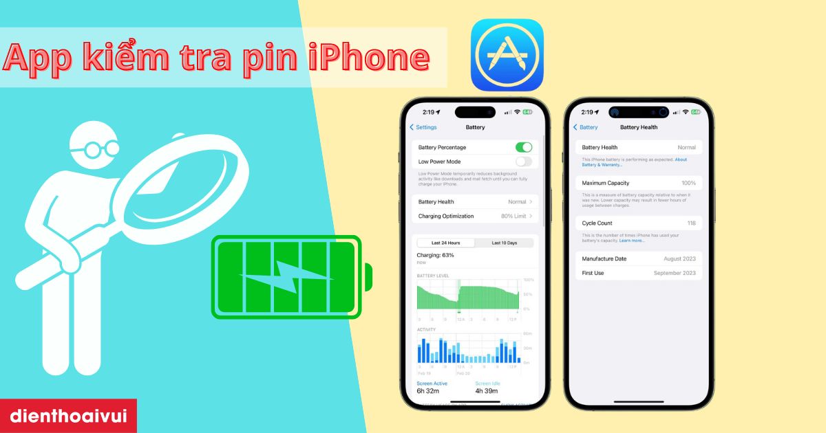 10 app kiểm tra pin iPhone miễn phí 2026