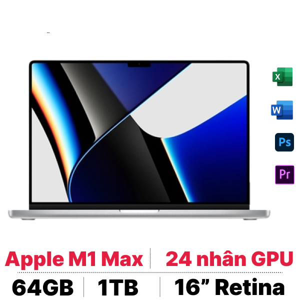 Macbook Pro 16 inch 2021 M1 Max 10 CPU - 24 GPU 64GB 1TB 2021 | Chính ...