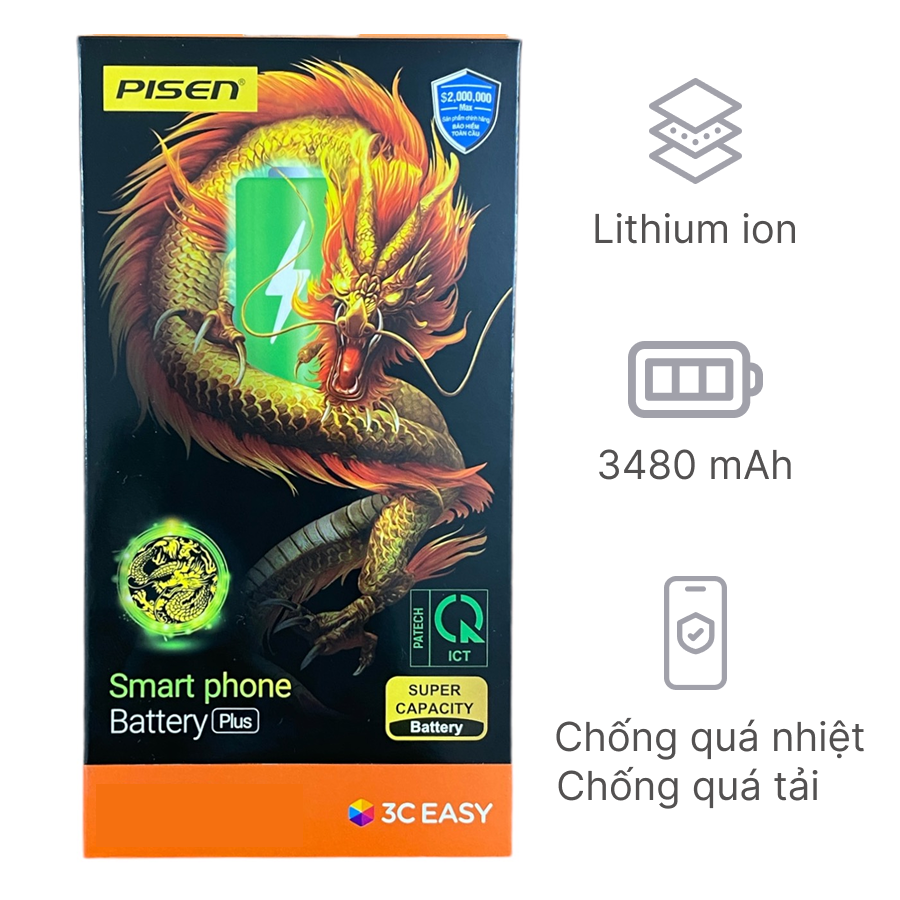 Thay pin iPhone 14 Pro dung lượng siêu cao chính hãng Pisen
